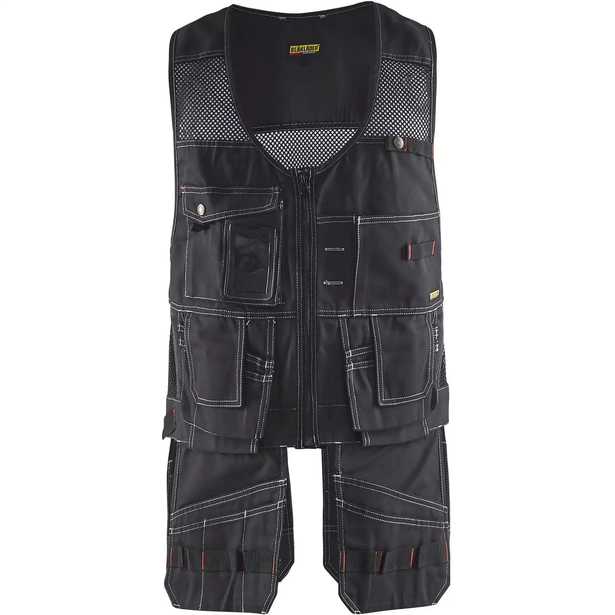 Blåkläder 3100 Montageweste mit Mesh schwarz – schwarz