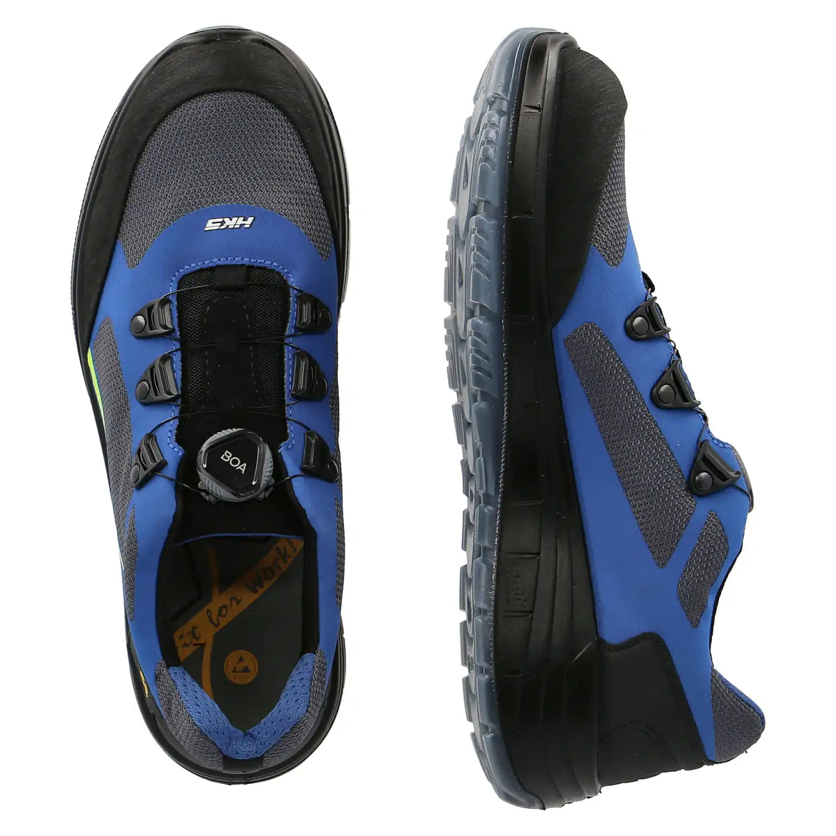 HKS BOA 2 BTP ESD S1P Sicherheitshalbschuhe blau – blau