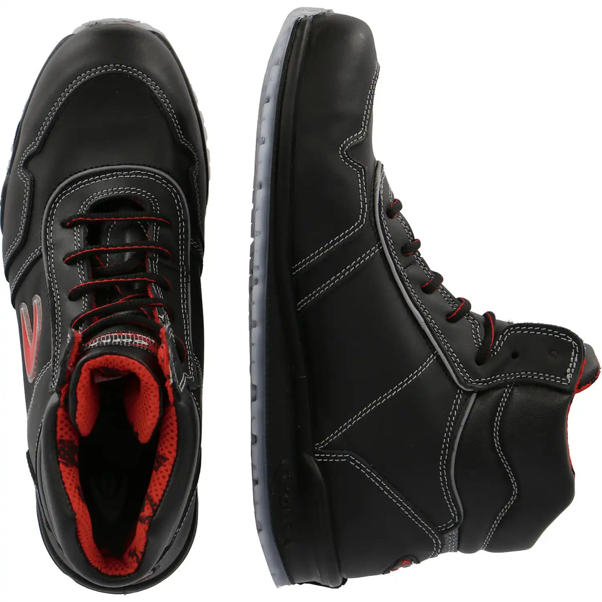Cofra Puskas Running S3 Sicherheitshochschuhe schwarz – schwarz