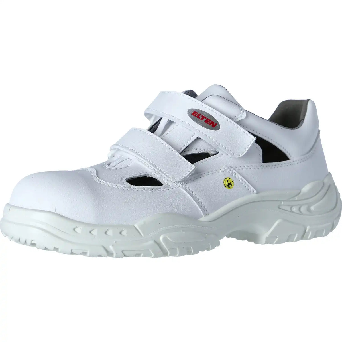 Elten Easy Low ESD S1 Sicherheitssandale weiß – weiß