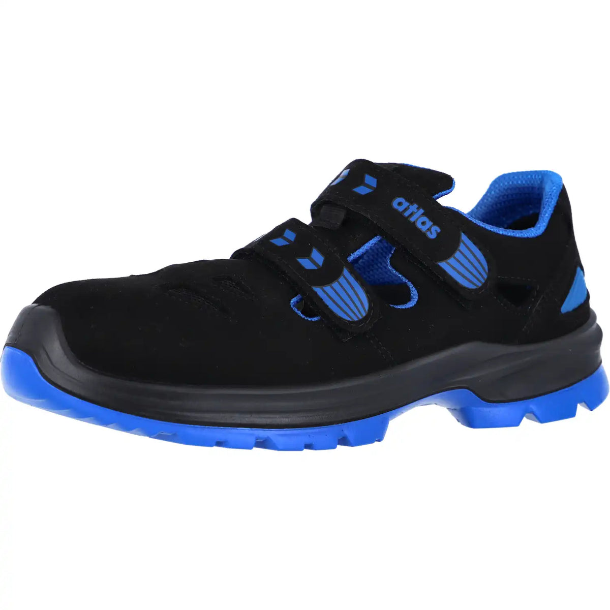 Atlas SL 46 Weite 14 S1 Sicherheitssandalen blau – schwarz