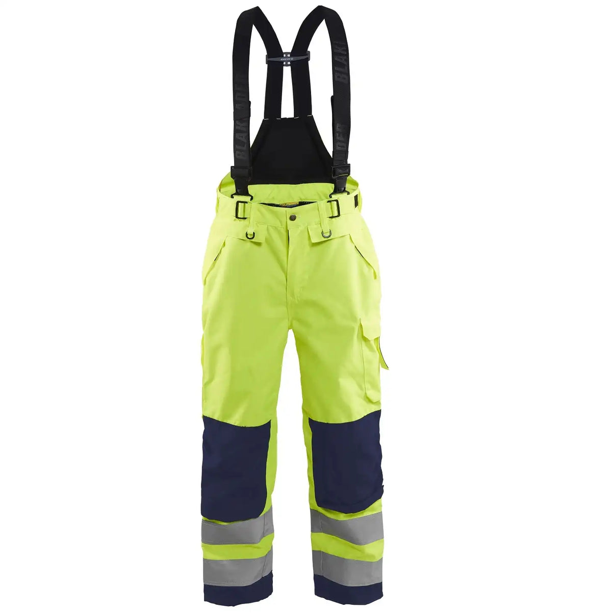 Blåkläder 1867 Warnschutz Regenhose – gelb/marine