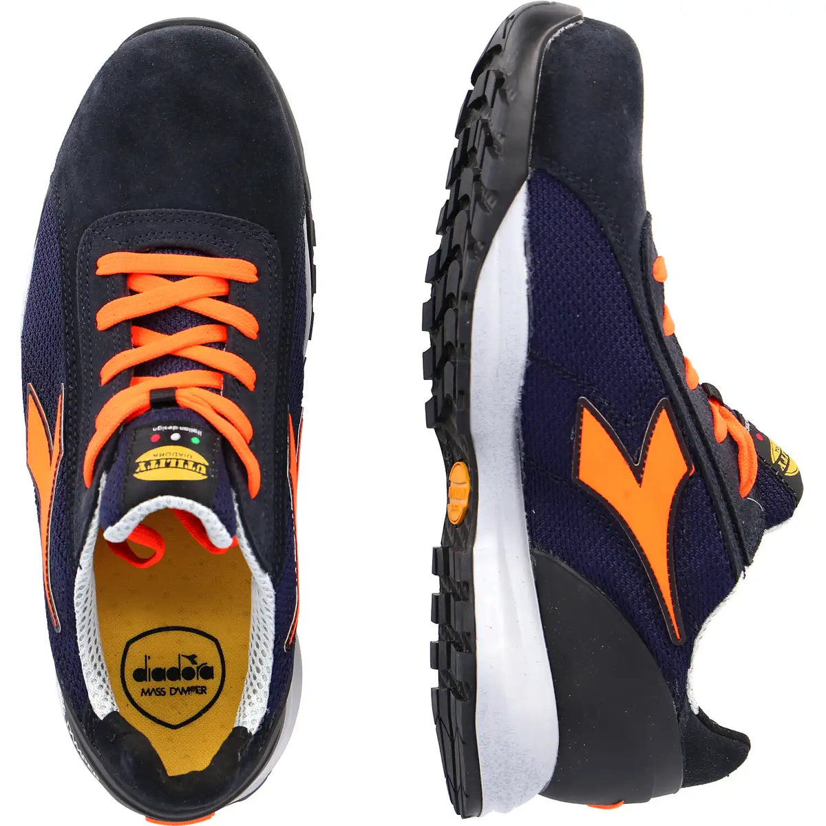 Diadora Glove MDS Text LOW S1P Halbschuhe navy – blau