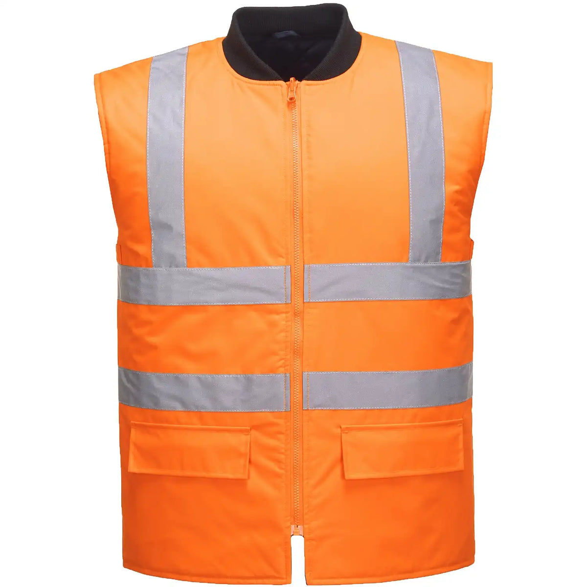 Portwest 4in1 S471 Kontrast Warnschutz Regenjacke – orange/marine