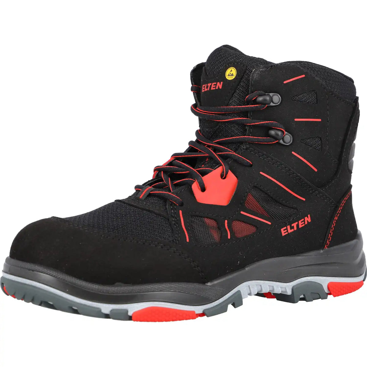 Elten Anthony MID ESD TYP3 ELT S1 Sicherheitsstiefel rot – schwarz