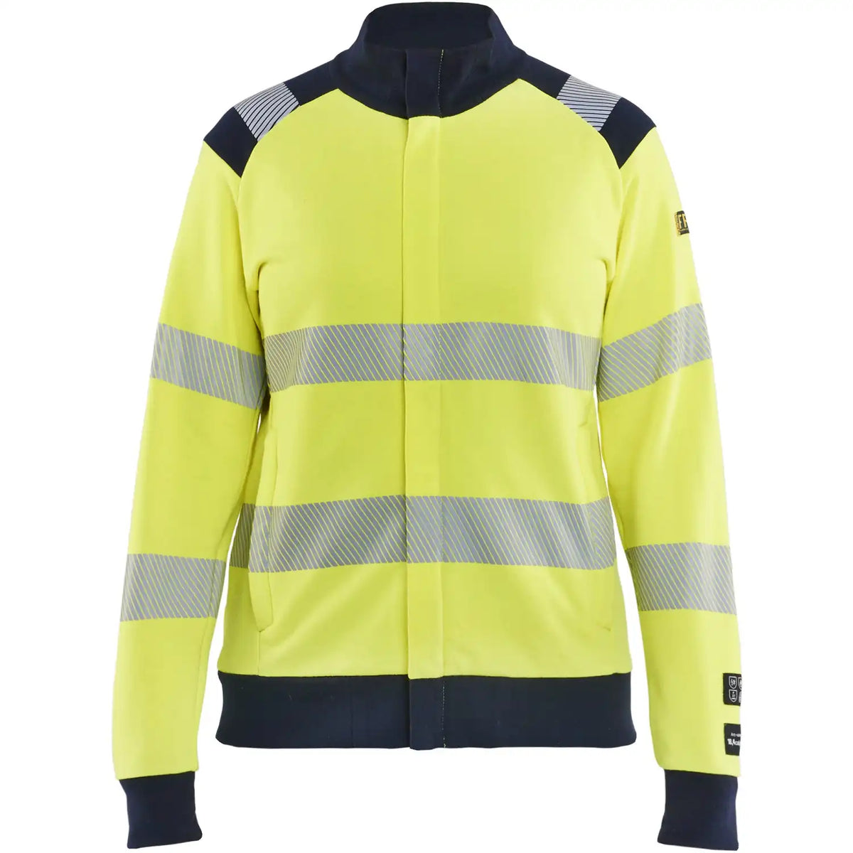 Blåkläder Damen Kl2 3471 Multinorm Sweatjacke gelb – gelb