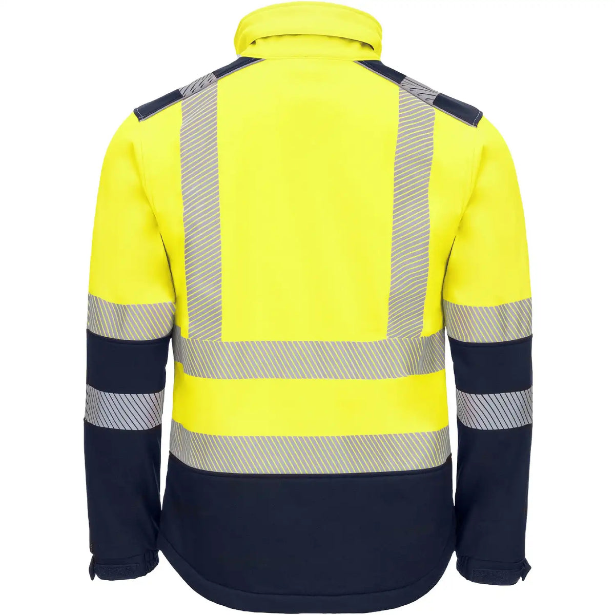 Nitras Motion TEX VIZ Warnschutz Softshelljacke 7172 – gelb/marine