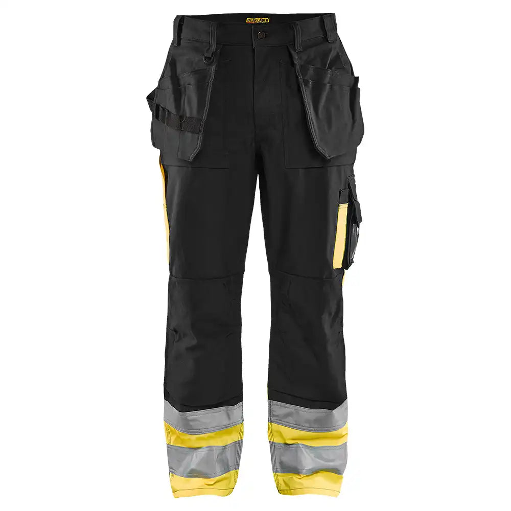 Blåkläder 1529 100% BW Warnschutz Handwerkerhose – schwarz/gelb