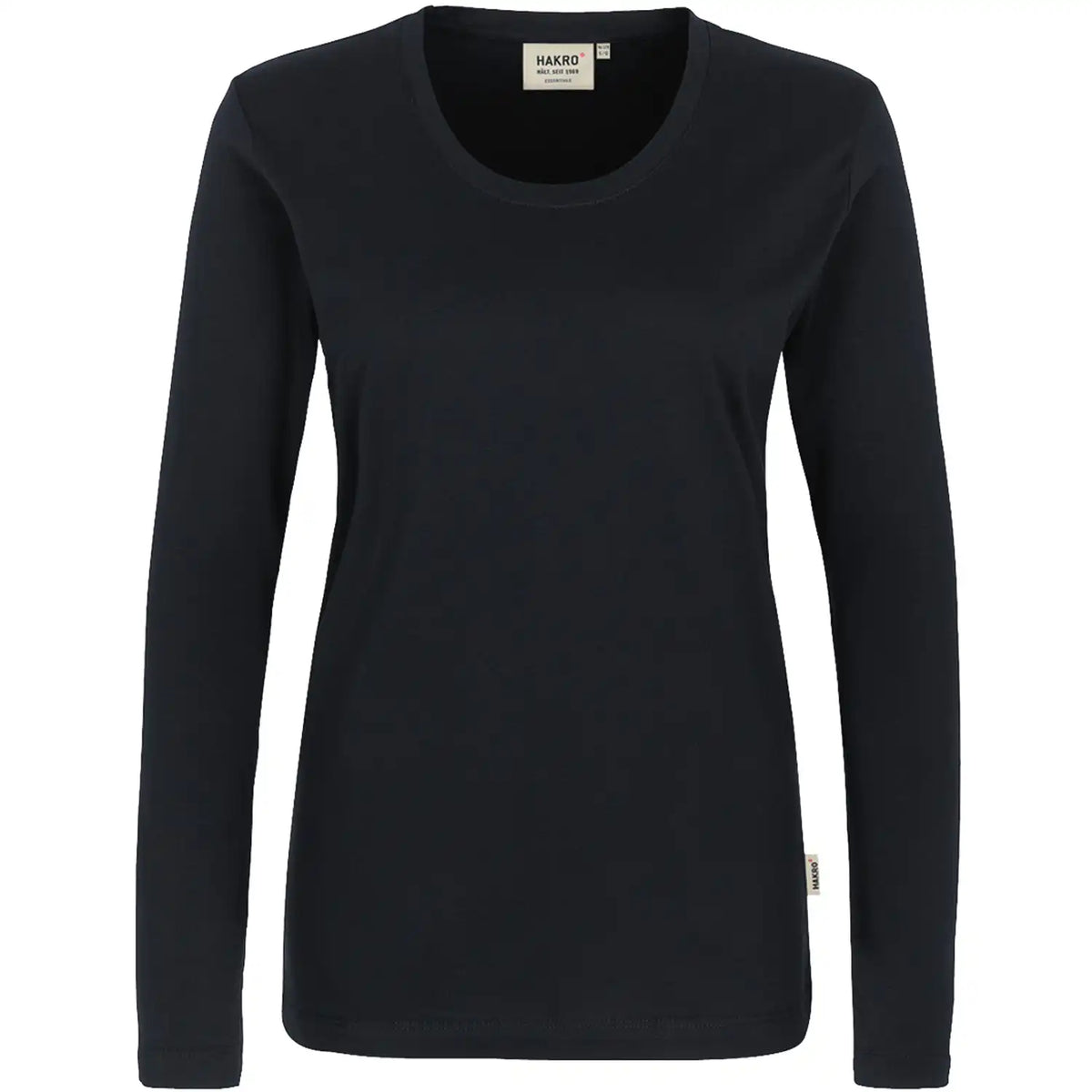 Hakro Damen Classic 160g/m² 178 Longsleeve – schwarz