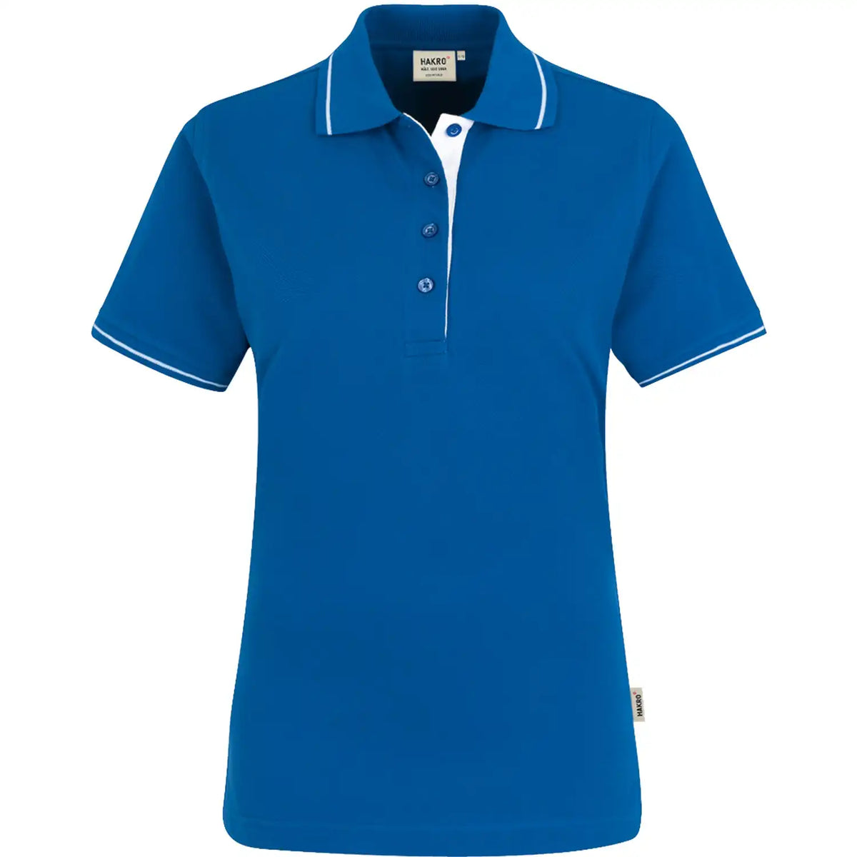 Hakro Damen Casual 203 Contrast Polo-Shirt – royal