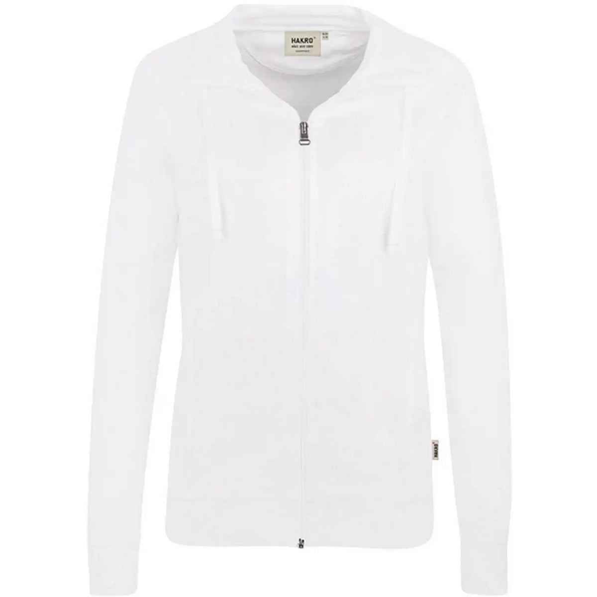 Hakro Damen College 406 -Sweatjacke – weiß