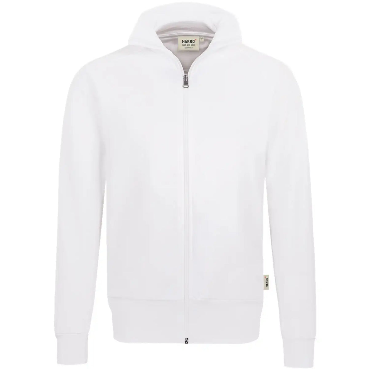 Hakro College 606 mit Reißverschluss Sweatjacke – weiß