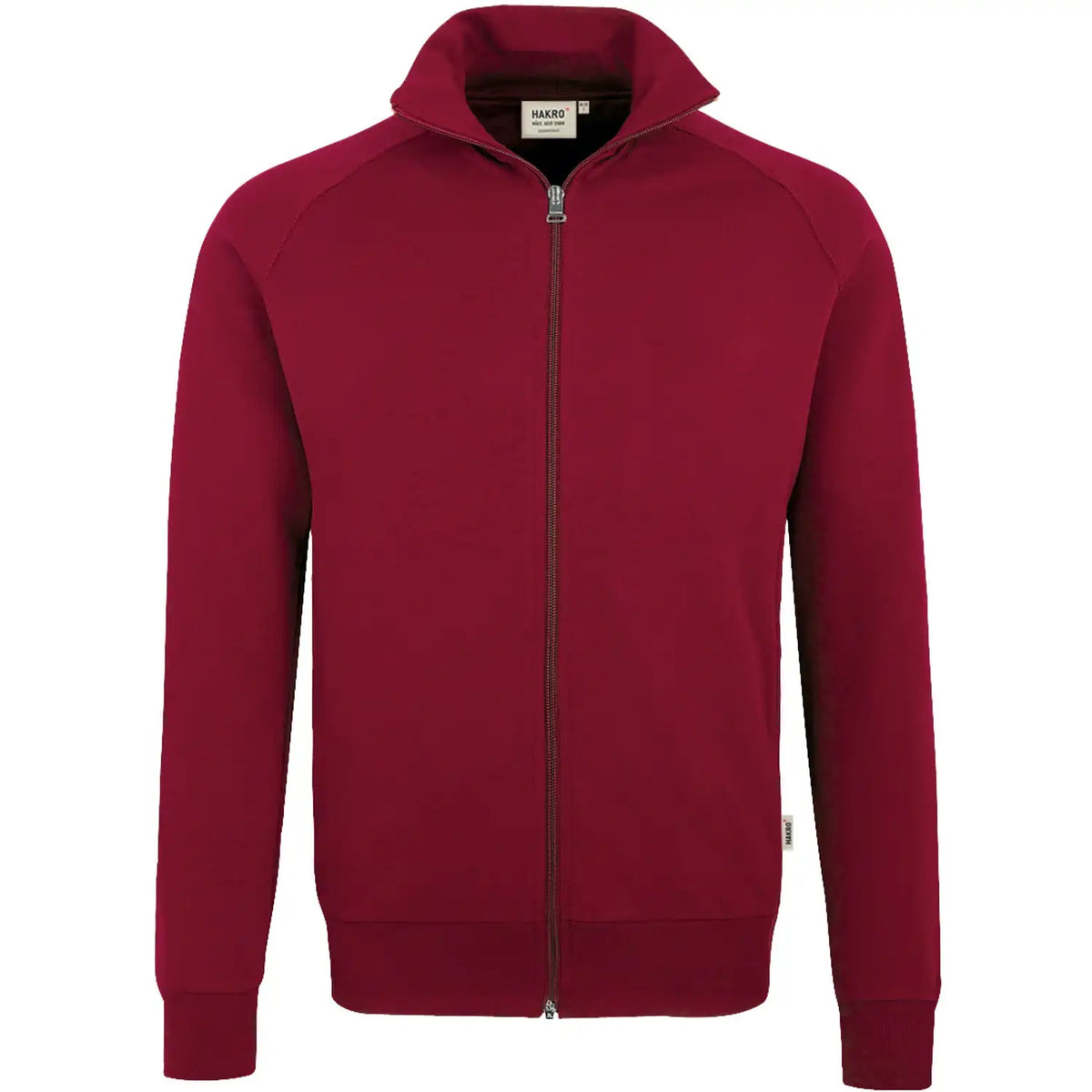 Hakro College 606 mit Reißverschluss Sweatjacke – weinrot