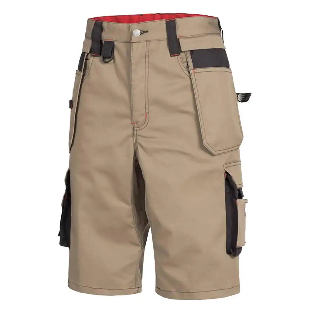 Nitras Motion TEX PRO FX Arbeitsshorts – khaki/schwarz