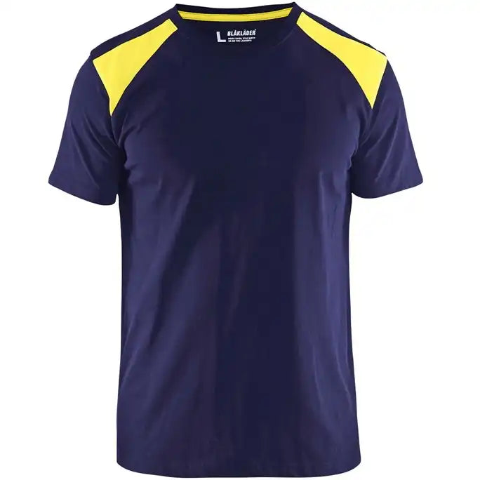 Blåkläder 3379 T-Shirt – marine/gelb
