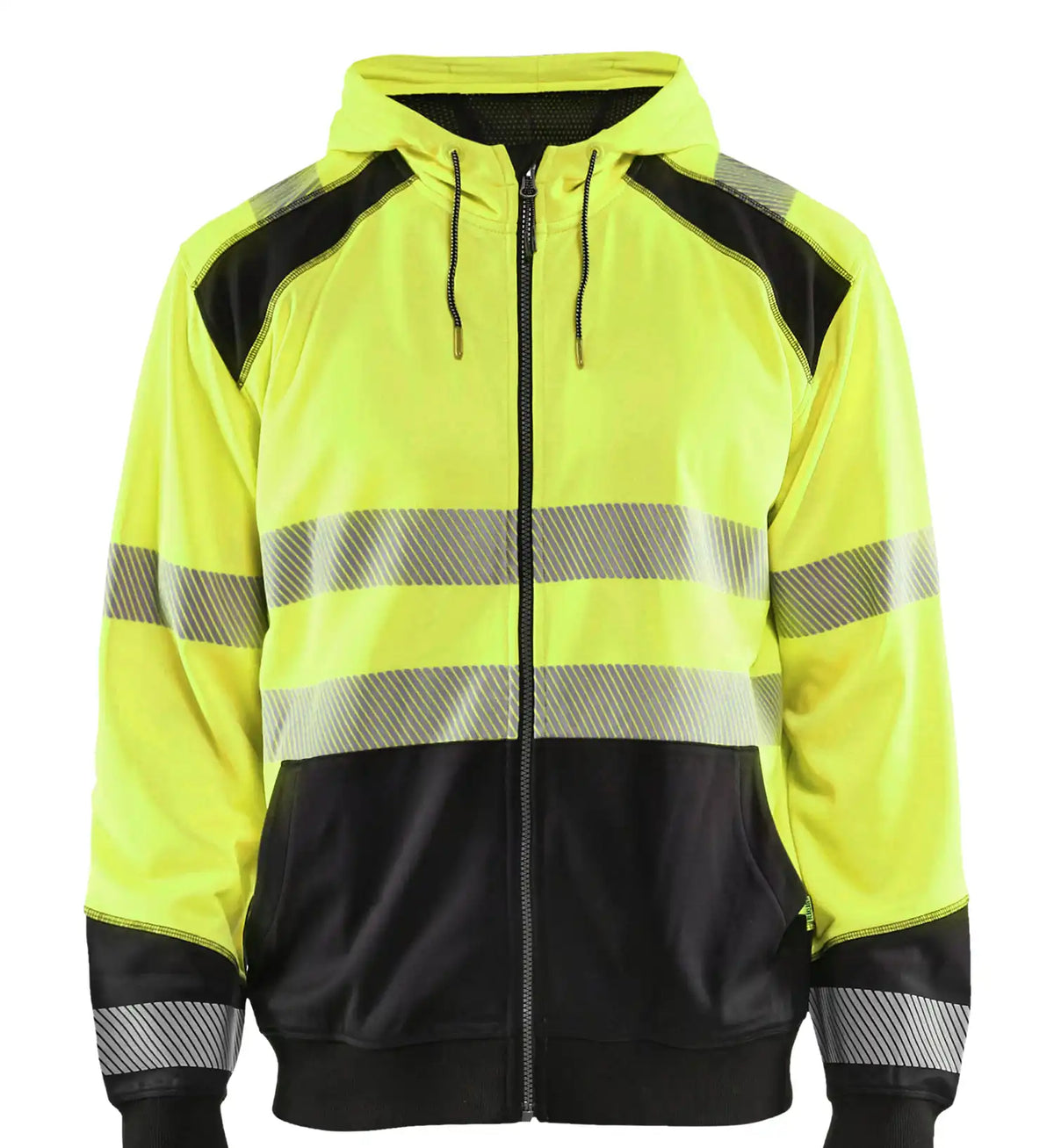 Blåkläder 3546 Warnschutz Kapuzen-Sweatshirt – gelb/schwarz
