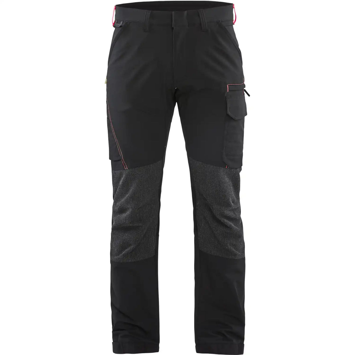Blåkläder 1422 Stretch Servicehose – schwarz/rot