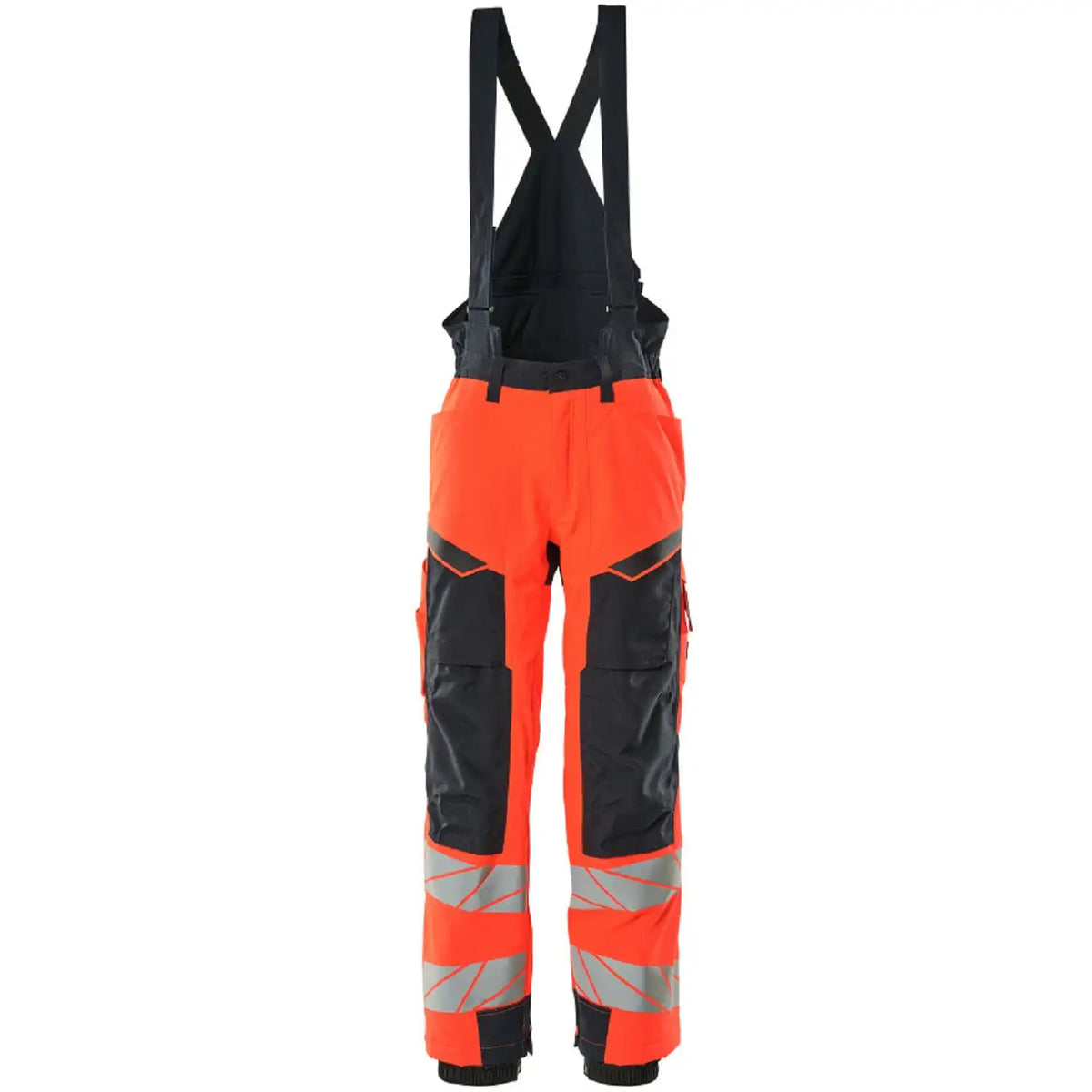Mascot Accelerate Safe Warnschutz Winterhose – rot/schwarzblau