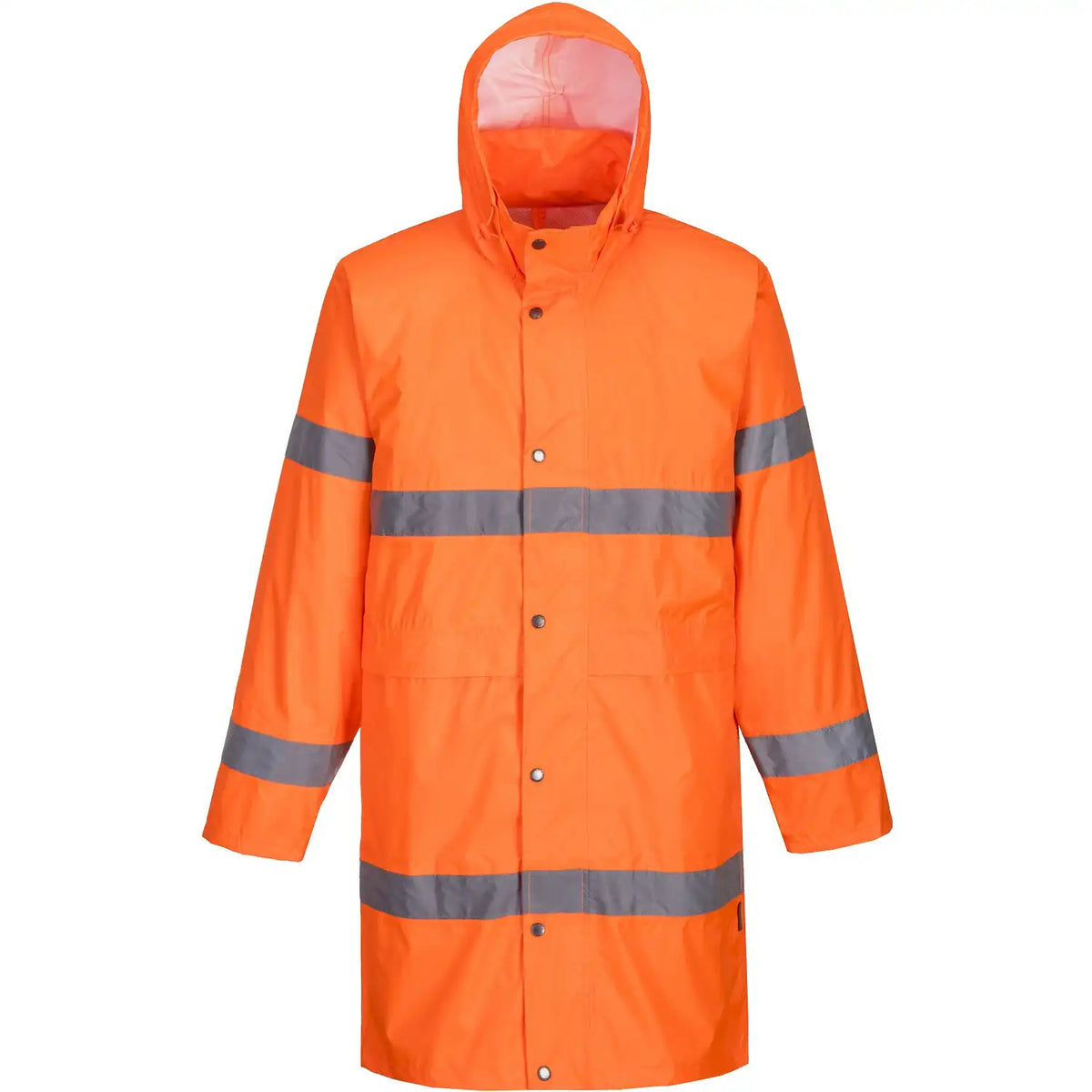 Portwest H442 Warnschutz PVC-Regenmantel – orange