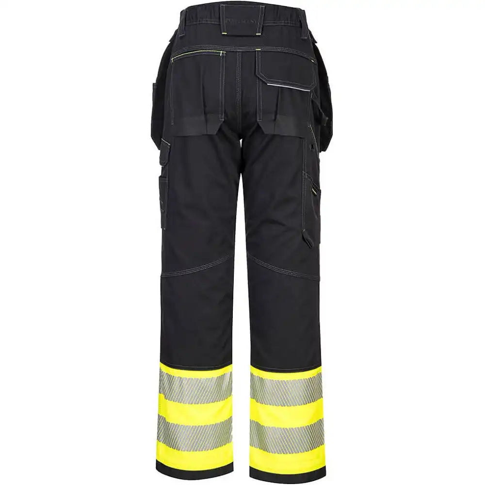 Portwest PW307 PW3 Kl.1 Warnschutz Handwerkerhose – gelb/schwarz