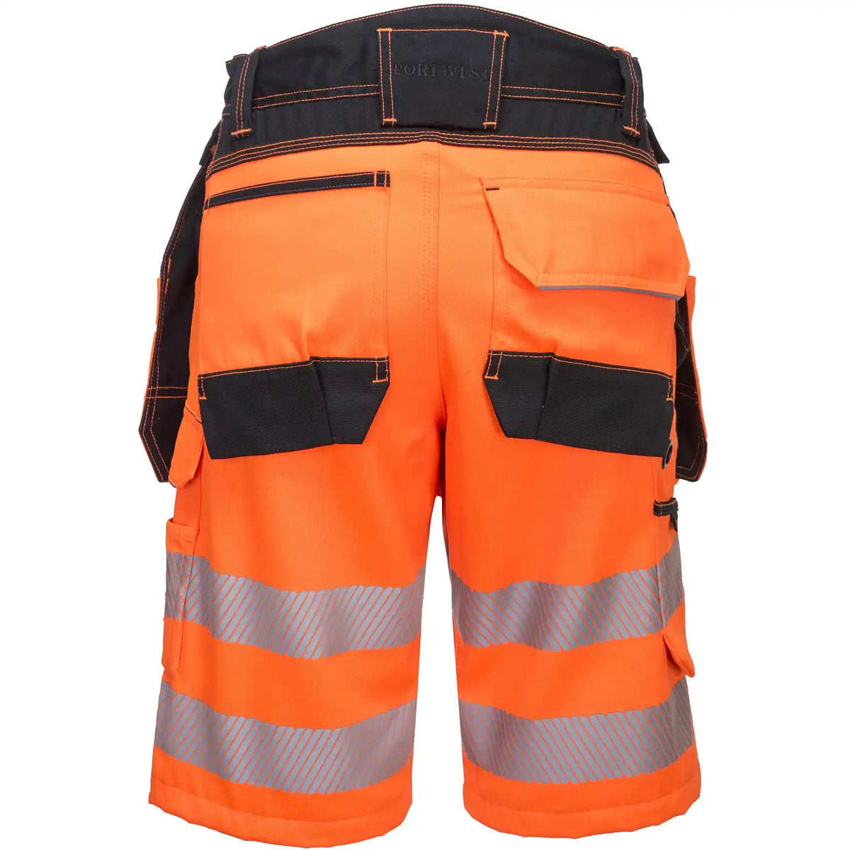 Portwest PW343 PW3 Warnschutz Handwerkershorts – orange/schwarz