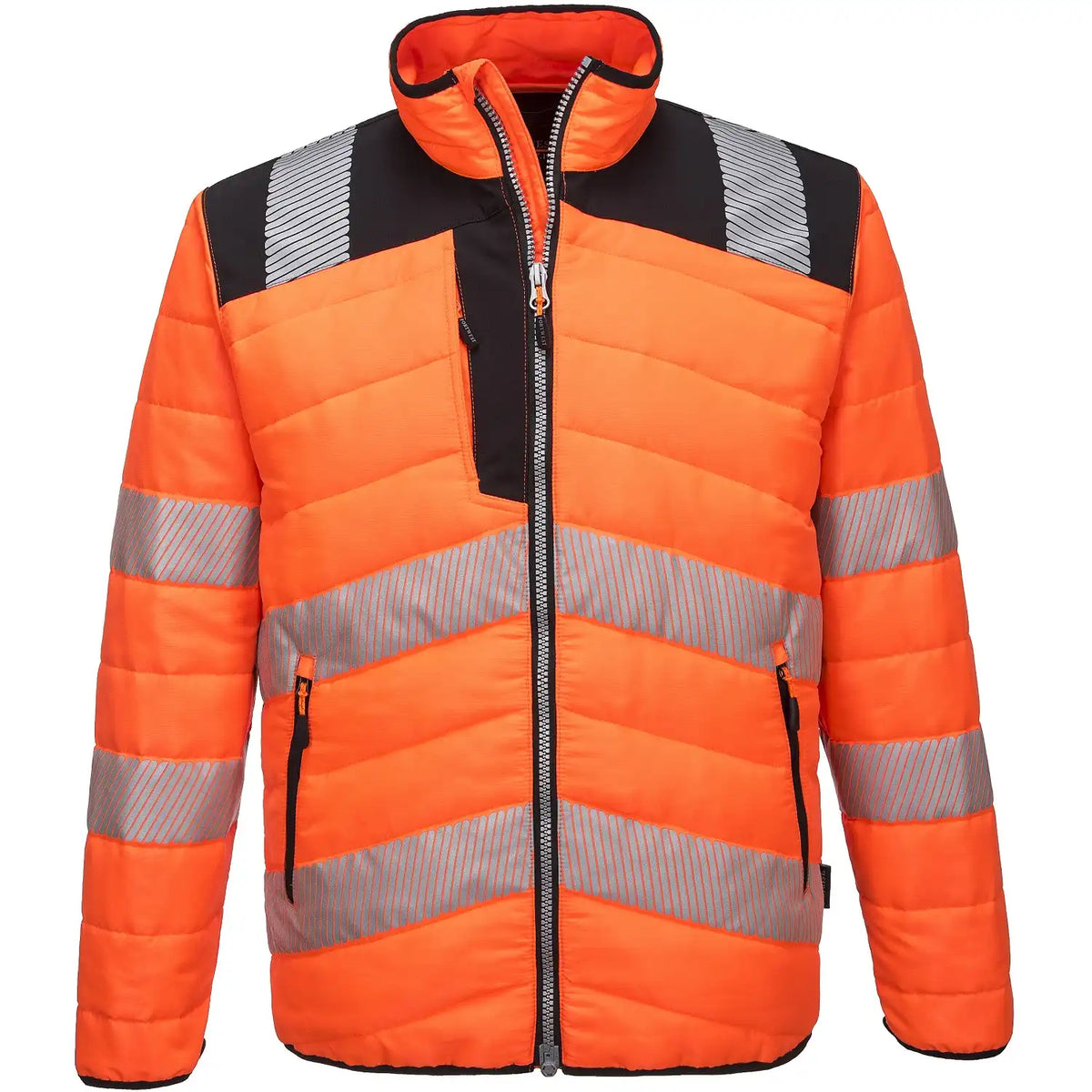 Portwest PW371 PW3 Warnschutz Steppjacke – orange/schwarz