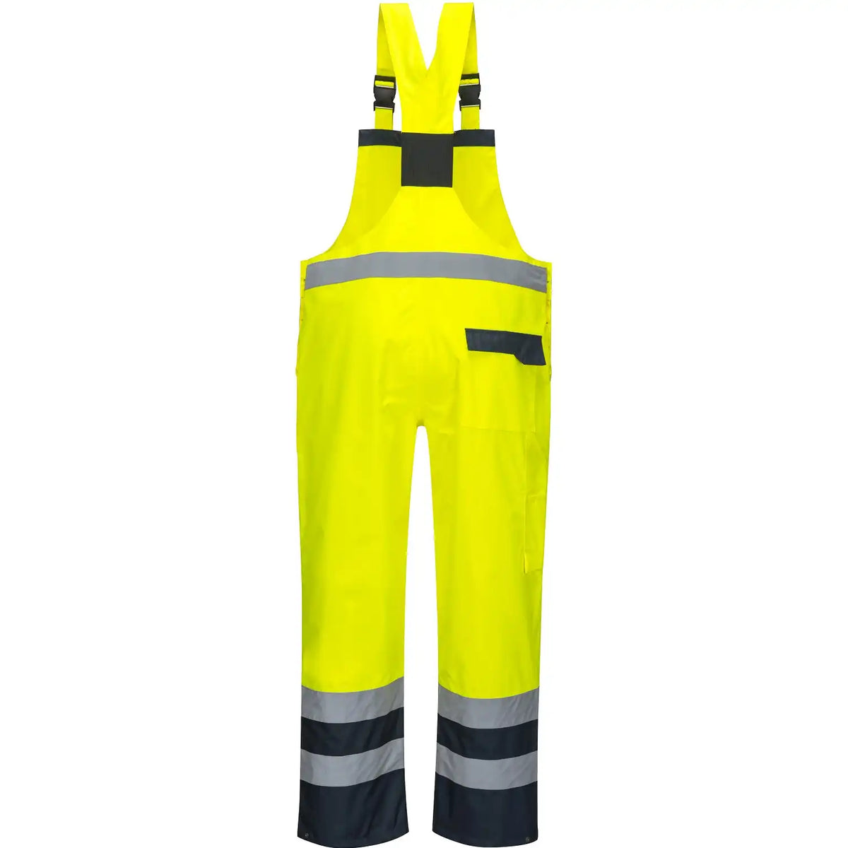 Portwest S488 Kontrast Warnschutz PU-Regenlatzhose – gelb/marine