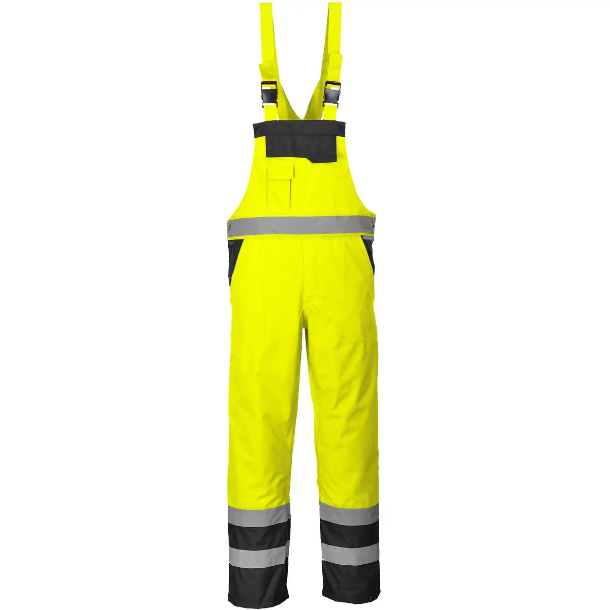Portwest S488 Kontrast Warnschutz PU-Regenlatzhose – gelb/schwarz