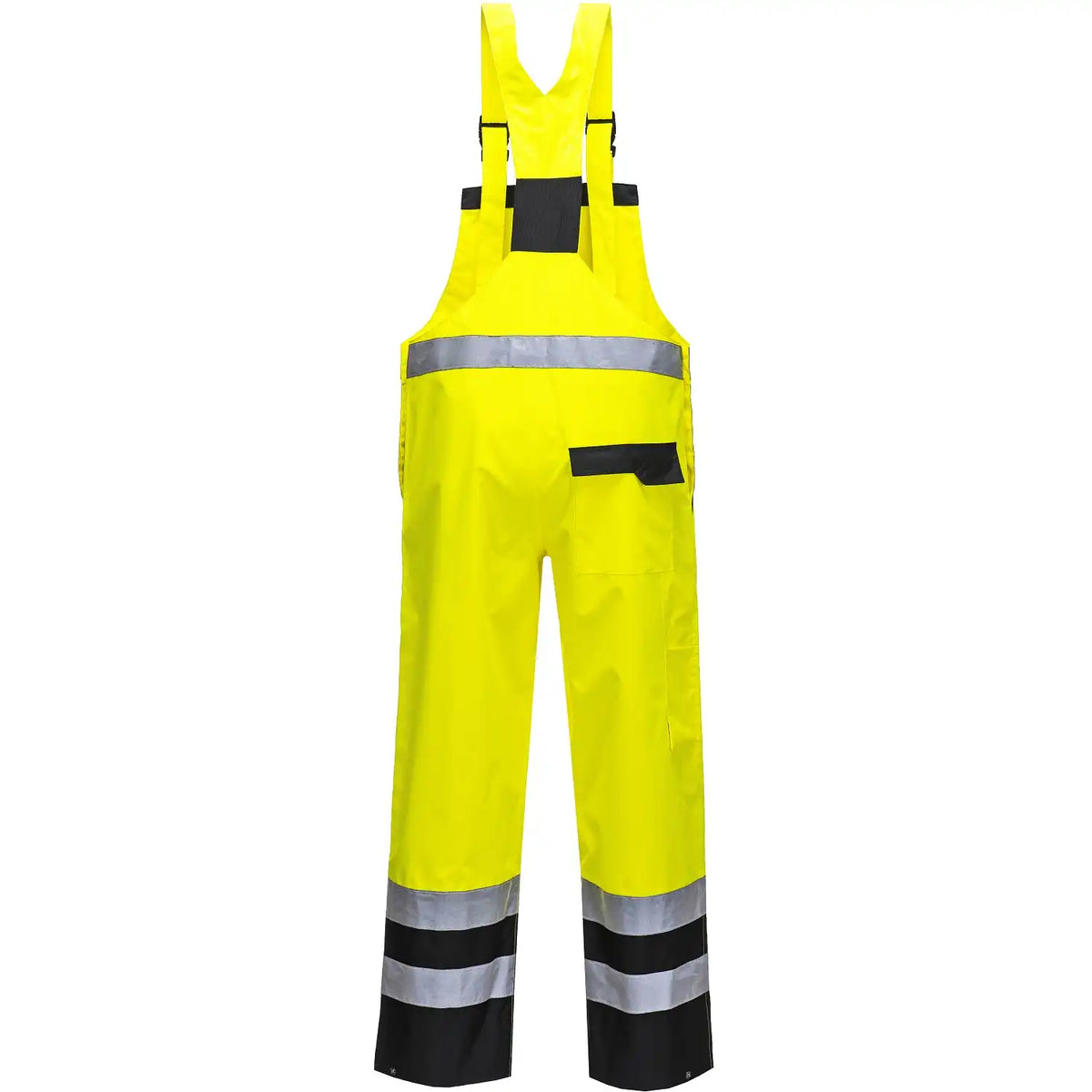 Portwest S488 Kontrast Warnschutz PU-Regenlatzhose – gelb/schwarz