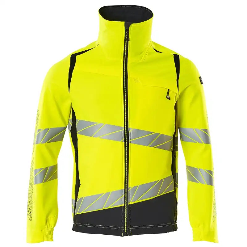 Mascot 19009 Warnschutz Stretch-Bundjacke – gelb/schwarzblau