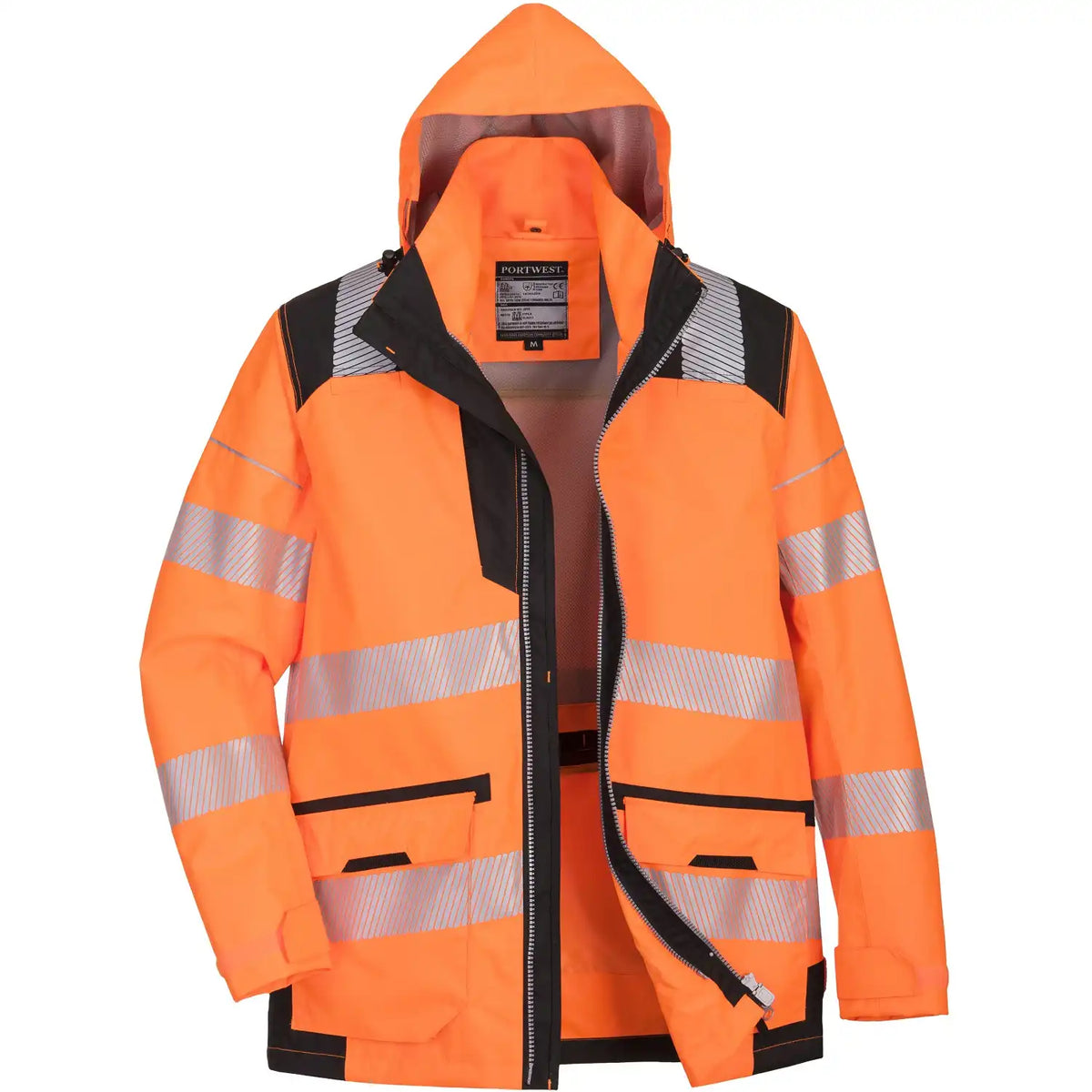 Portwest PW367 PW3 Warnschutz Winterjacke 5in1 – orange/schwarz