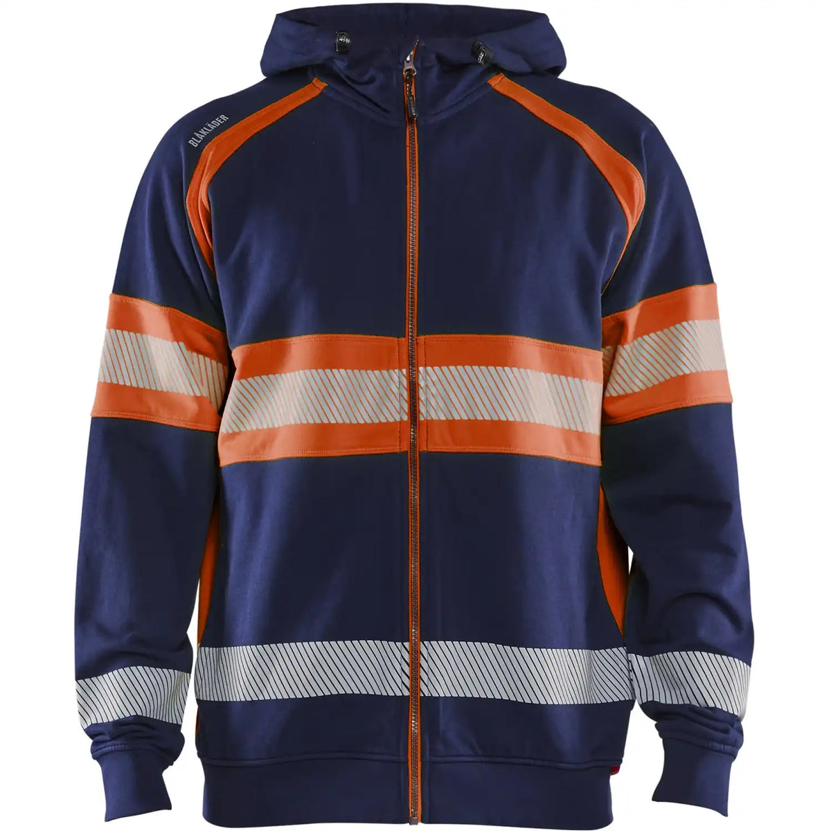 Blåkläder Kl. 1 3552 Warnschutz Kapuzen-Sweatjacke – marine/orange