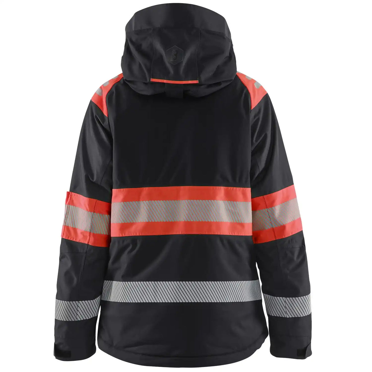 Blåkläder Damen 4470 Warnschutz Winterjacke Kl 1 – schwarz/rot