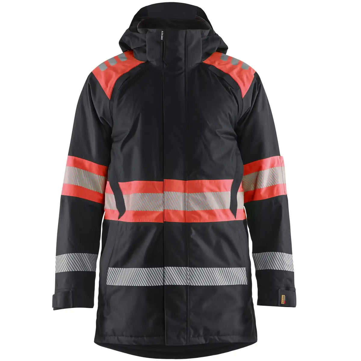 Blåkläder 4485 Warnschutz Winterparka Kl. 1 – schwarz/rot