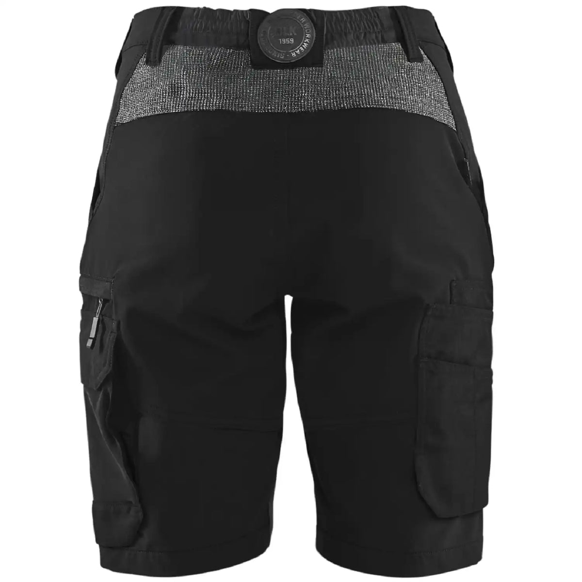 Blåkläder Damen 7123 Stretch Service-Shorts – schwarz/dunkelgrau