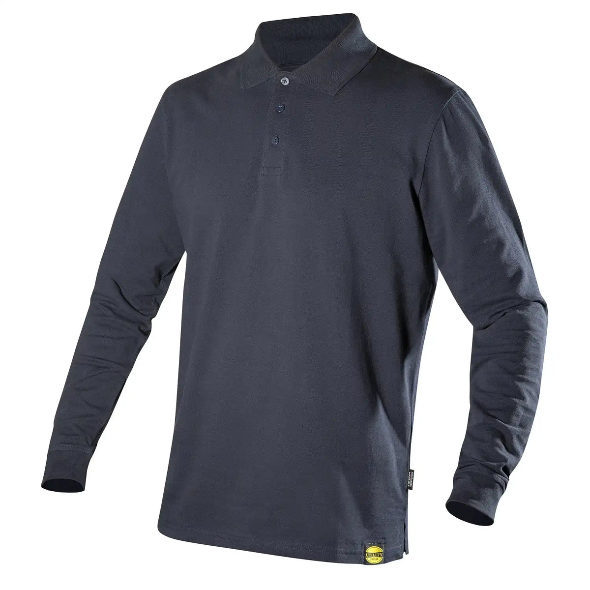 Diadora Atlantis Organic Gots Langarm-Poloshirt – blau