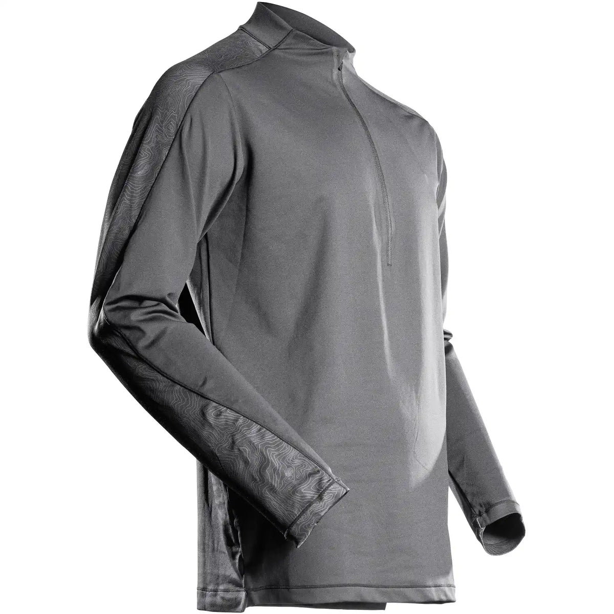 Mascot 22681-618 Customized Zip-Langarmshirt – anthrazit