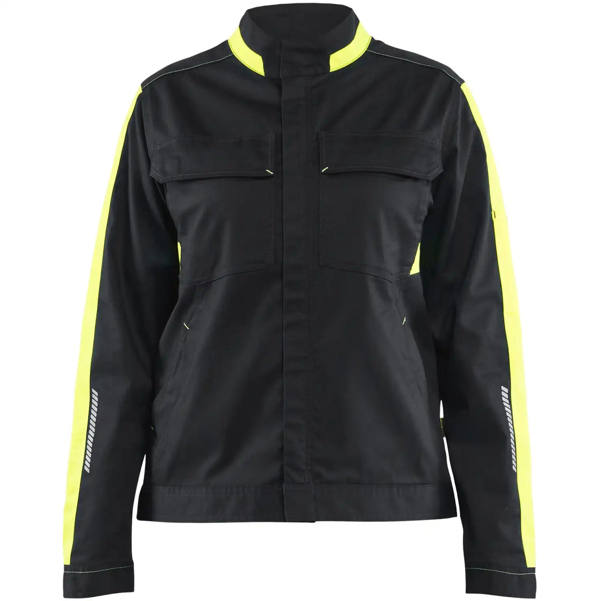 Blåkläder Damen 4443 Industrie Stretch Bundjacke – schwarz/gelb