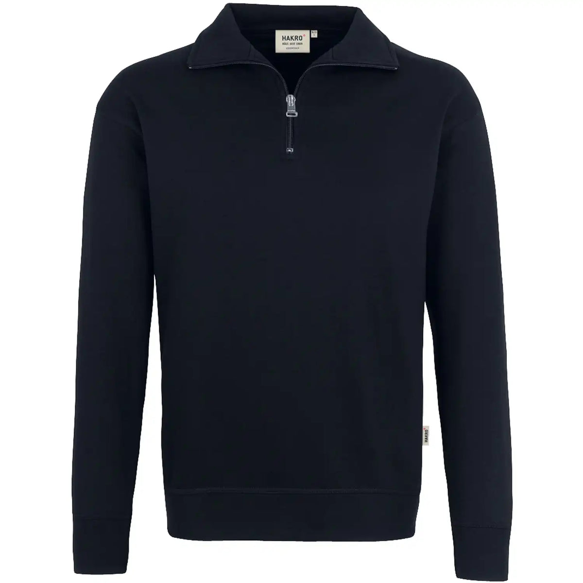 Hakro Premium 451 Zip Sweat-Shirt – schwarz