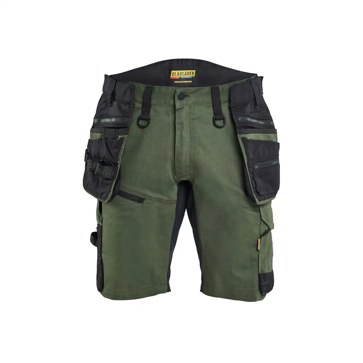 Blåkläder Striker Stretch Shorts – waldgrün/schwarz