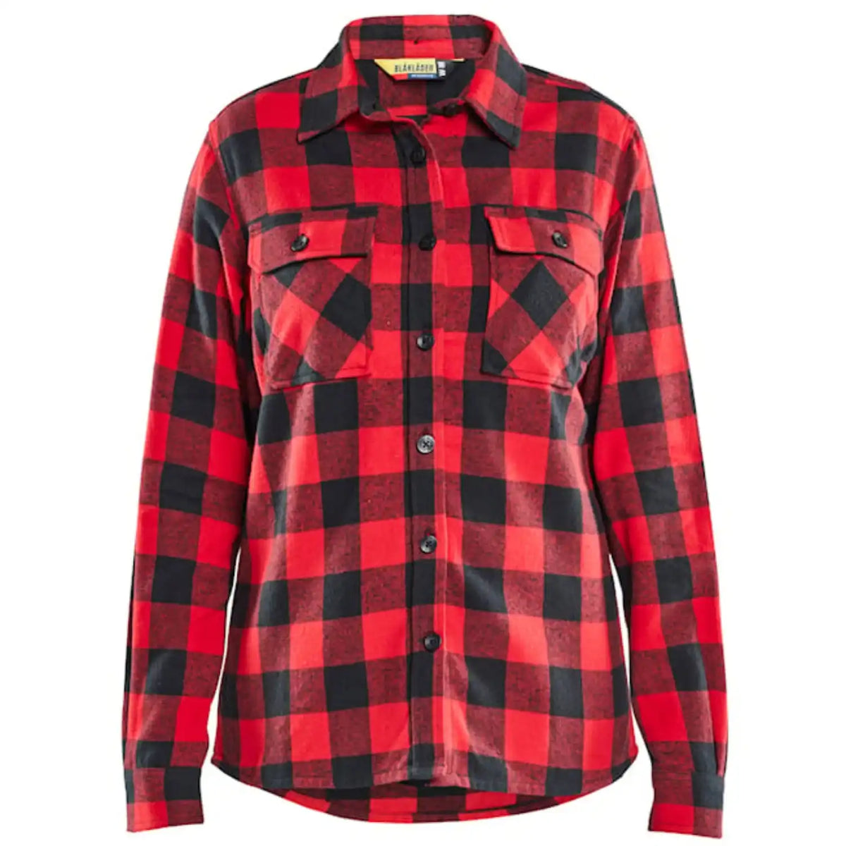 Blåkläder Damen Striker Flanellhemd – rot/schwarz