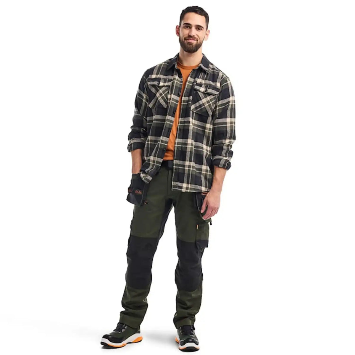 Blåkläder Striker Flanellhemd – waldgrün/schwarz