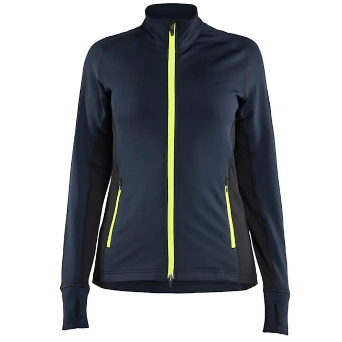 Blåkläder Damen Striker Fleecejacke – dunkelmarine/gelb