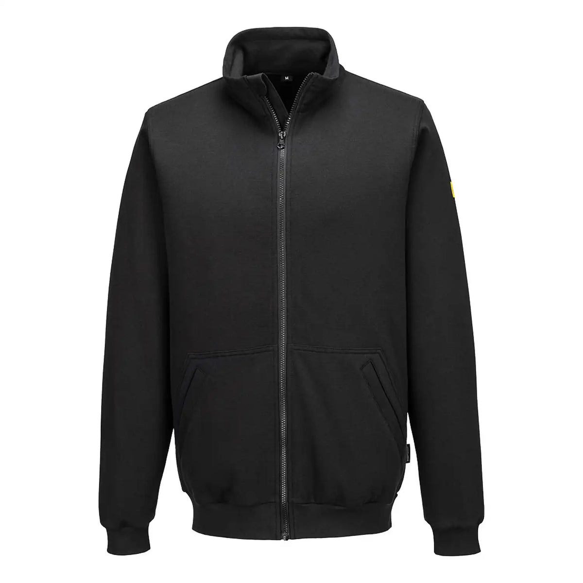 Portwest AS25 ESD Antistatik Zip-Sweatshirt – schwarz