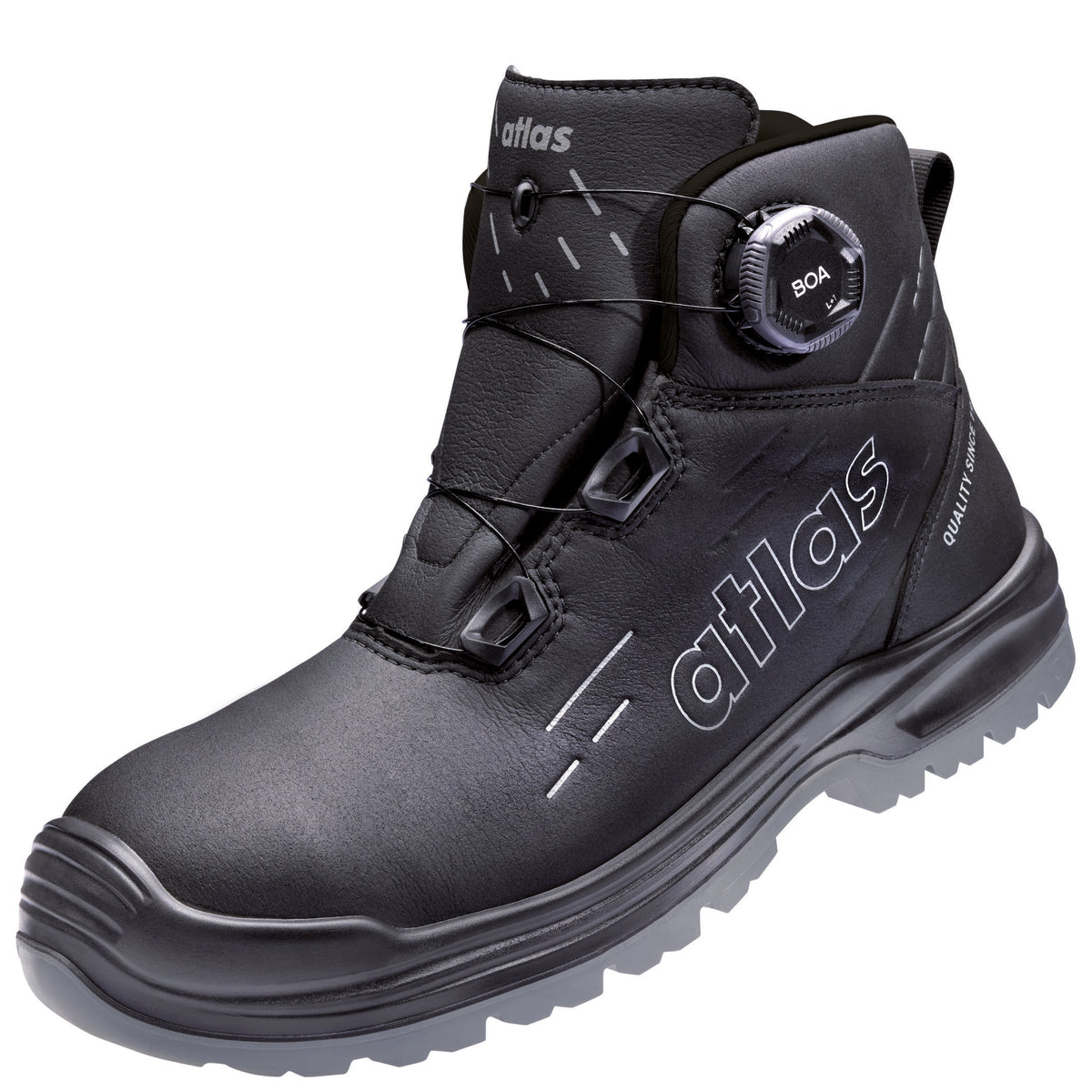Atlas MAX 550 PRO BOA S3S Sicherheitshochschuh schwarz – schwarz