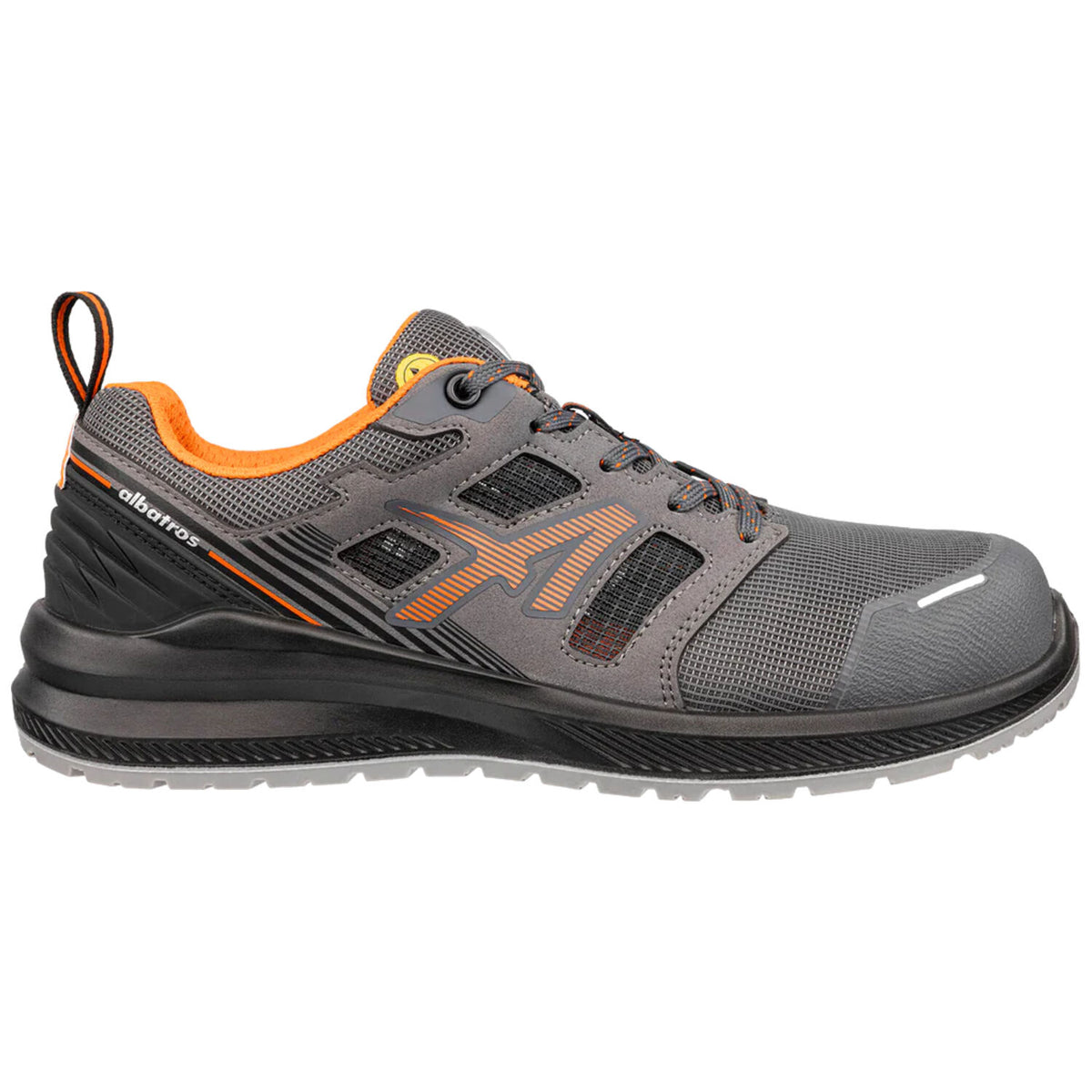 Albatros Airflow LOW S1PL Sicherheitshalbschuh grau – grau