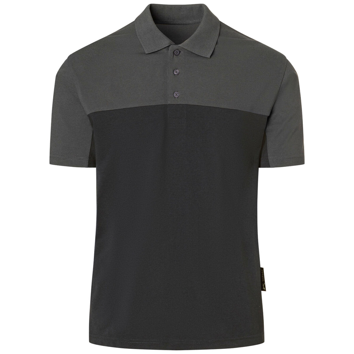 Kübler 5221 Poloshirt – schwarz/dunkelgrau