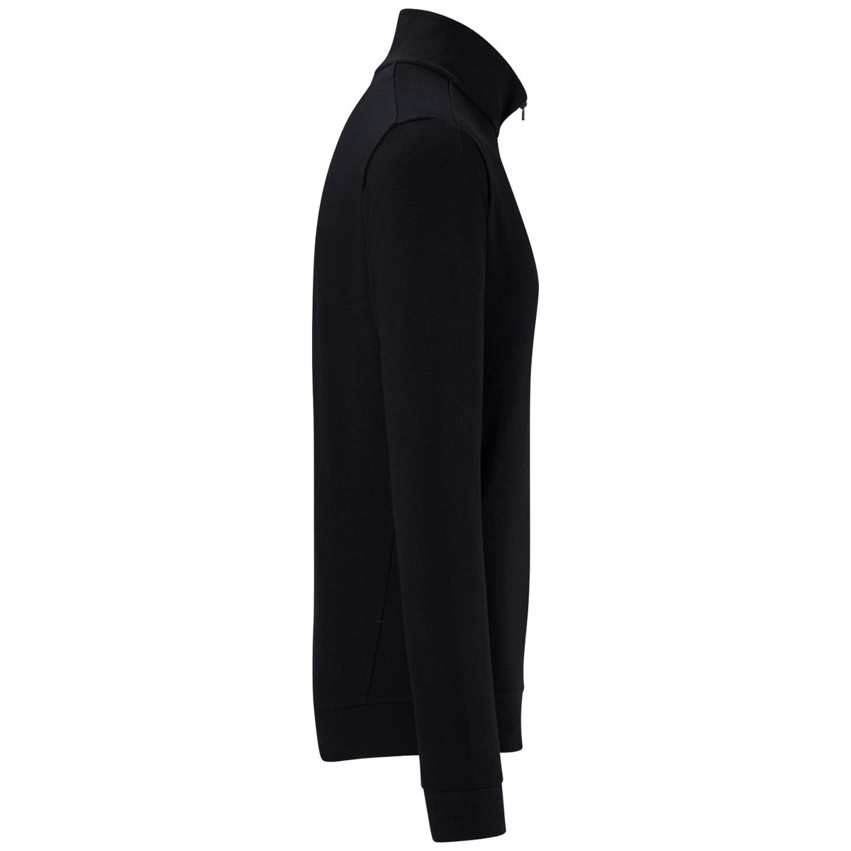 Hakro 535 Langarm-Zip-Shirt Mikralinar ECO – schwarz