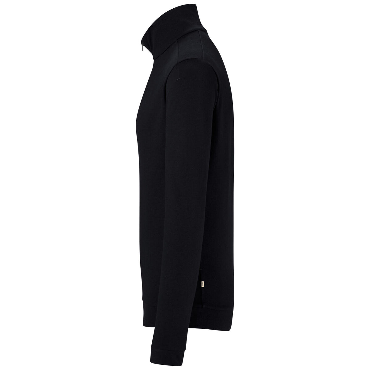 Hakro 535 Langarm-Zip-Shirt Mikralinar ECO – schwarz
