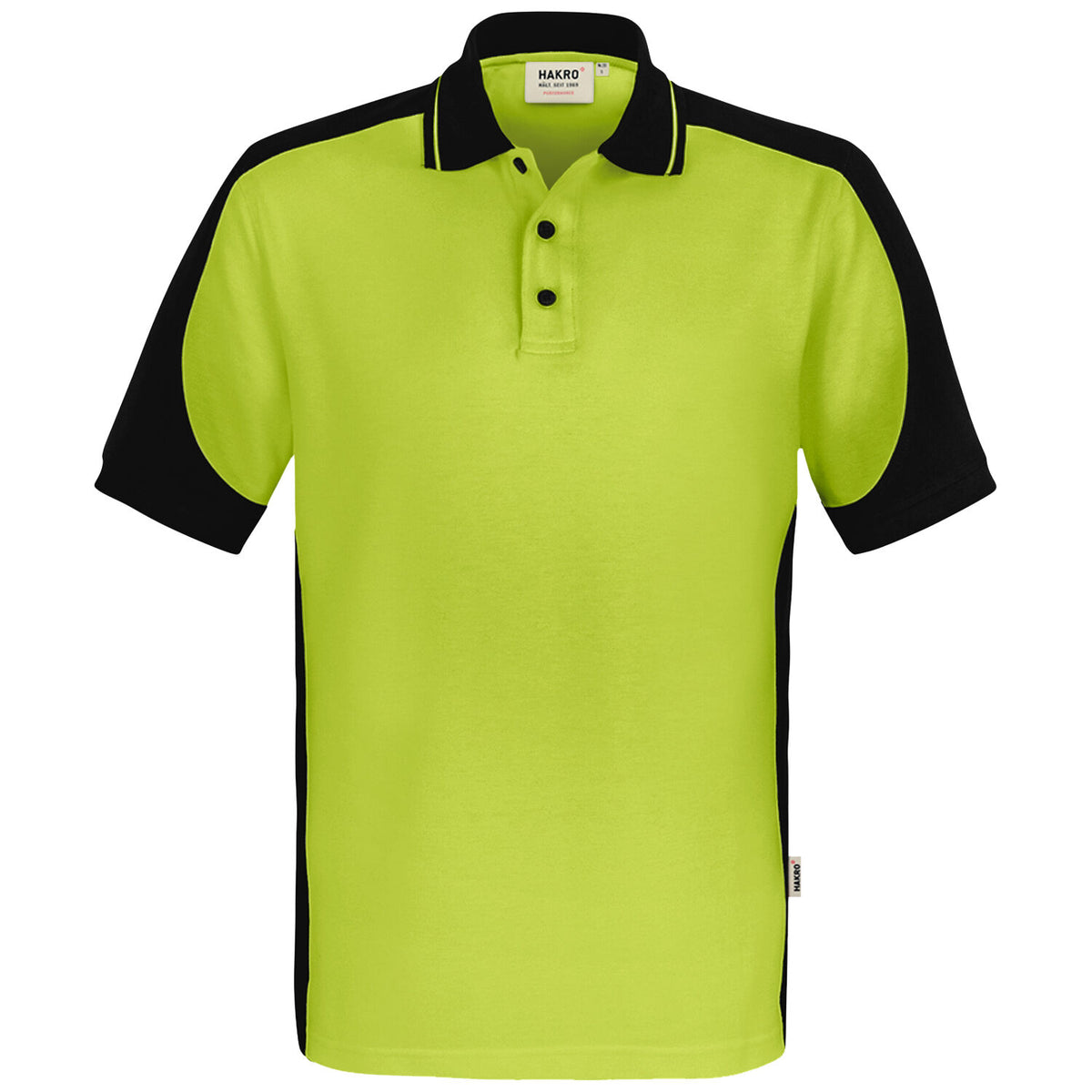 Hakro 539 Contrast Poloshirt Mikralinar ECO – kiwi